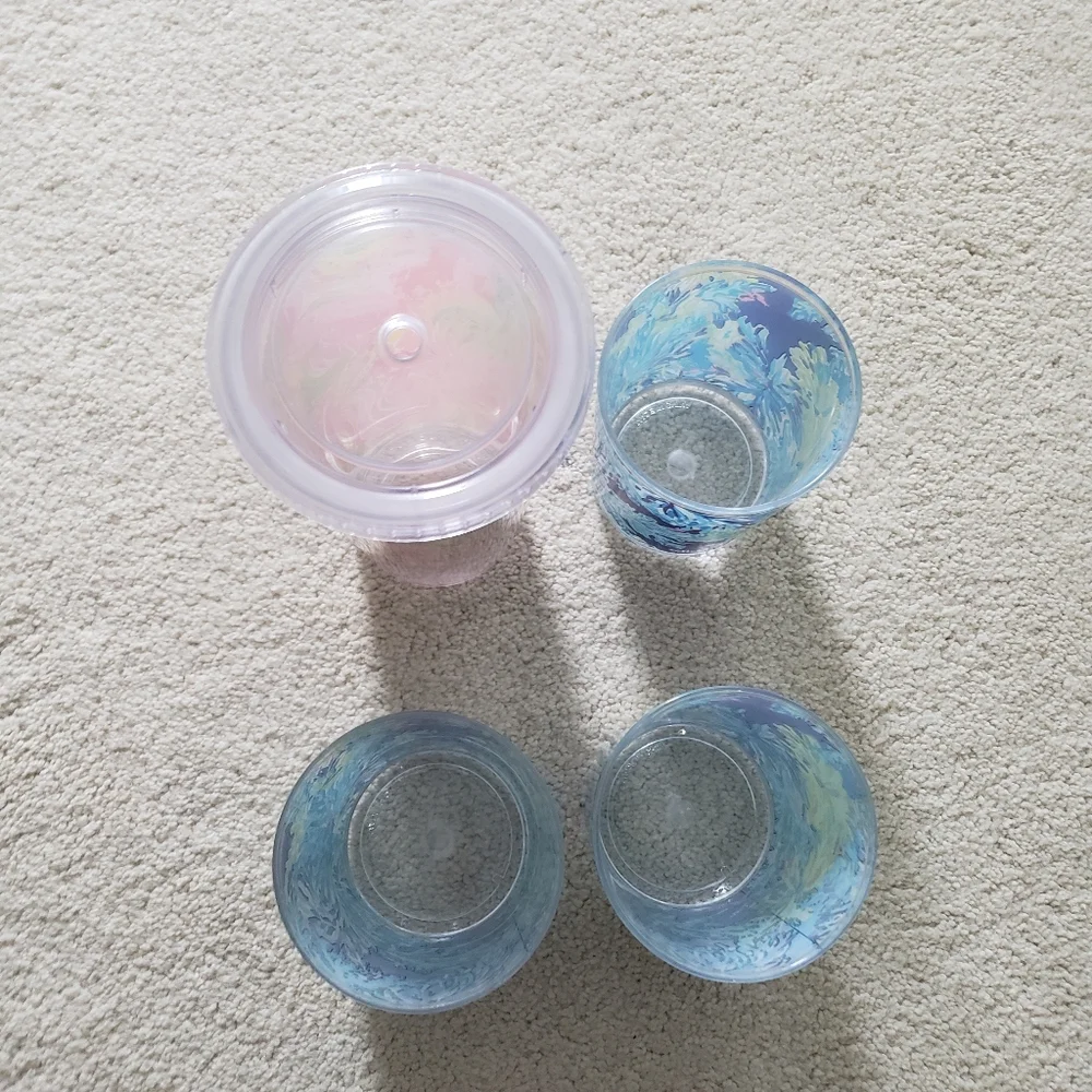 Lilly Pulitzer Set of Acrylic Tumbler and Drinking Cups